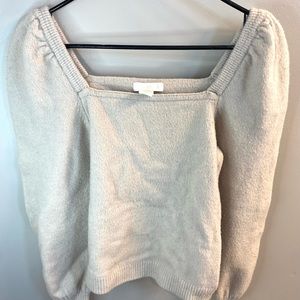 h&m square neck sweater